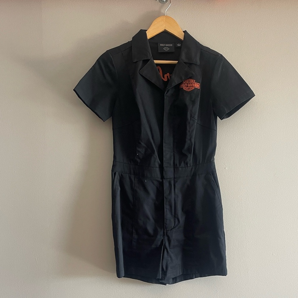 Harley-Davidson Black Jumpsuit with Red Emblem